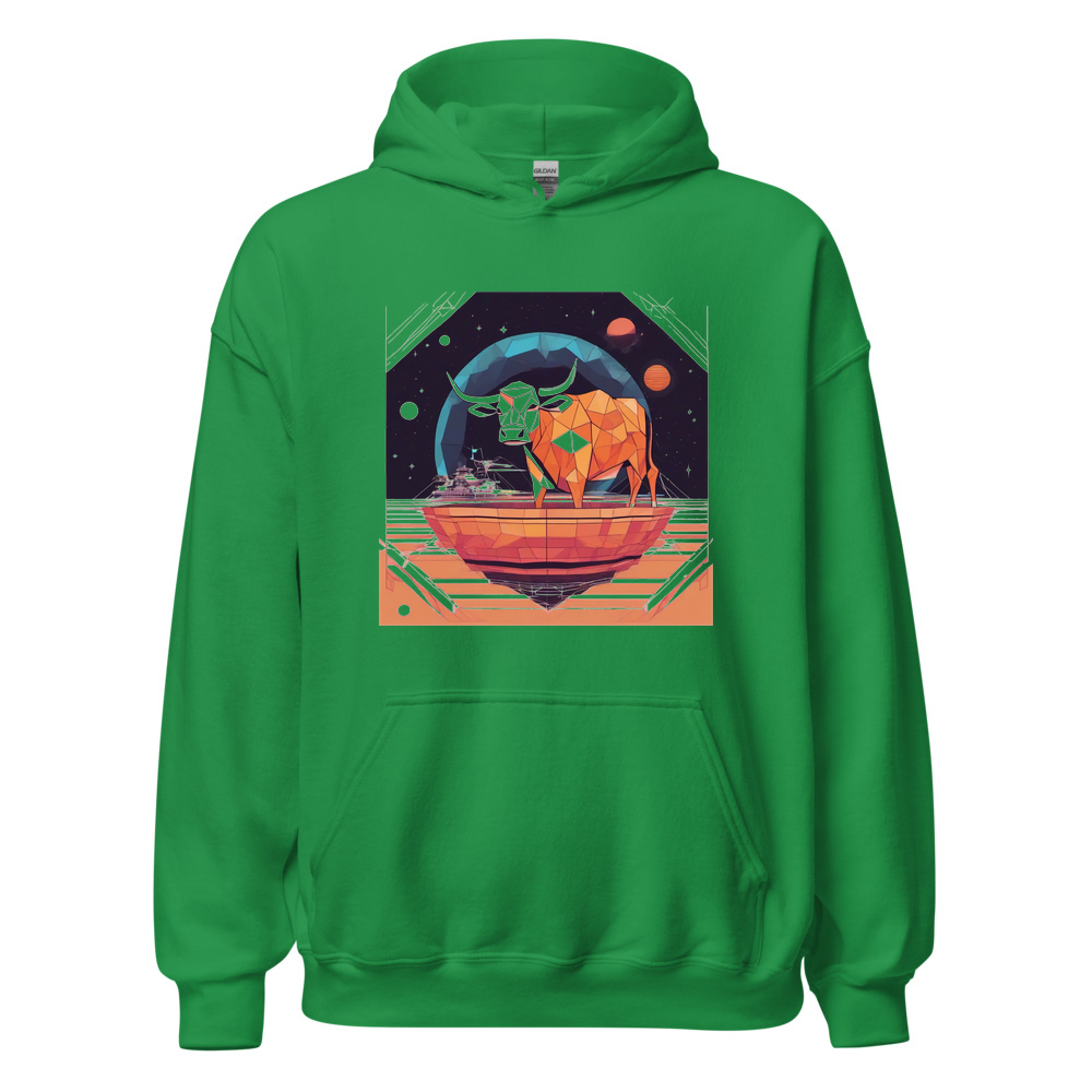 Irish Green Hoodie with print art