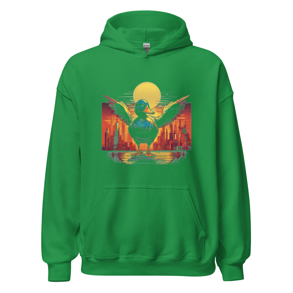 Irish Green Hoodie with print art