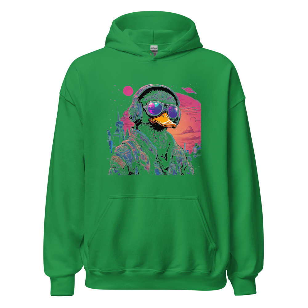 Irish Green Hoodie with print art