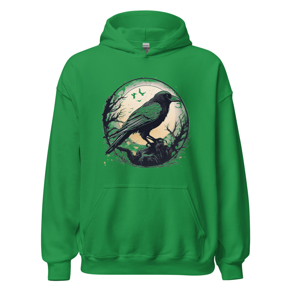 Irish Green Hoodie with print art