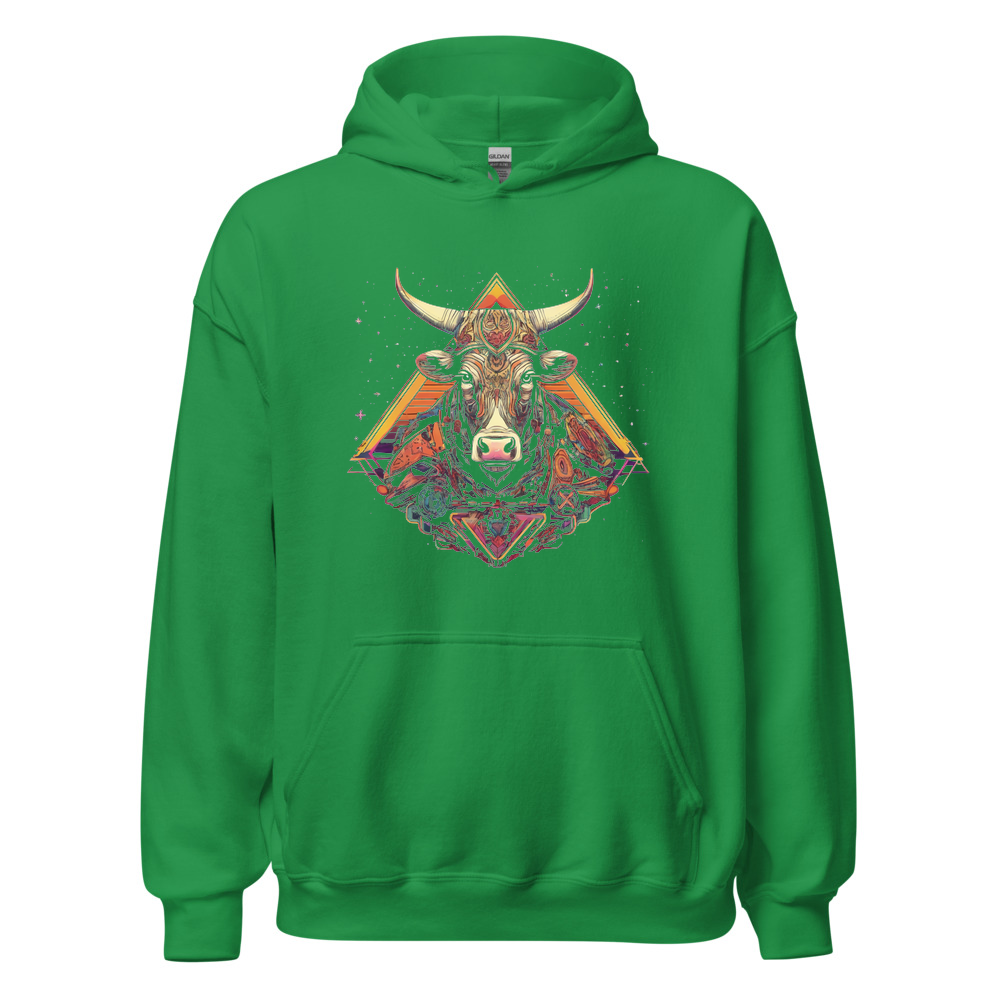 Irish Green Hoodie with print art