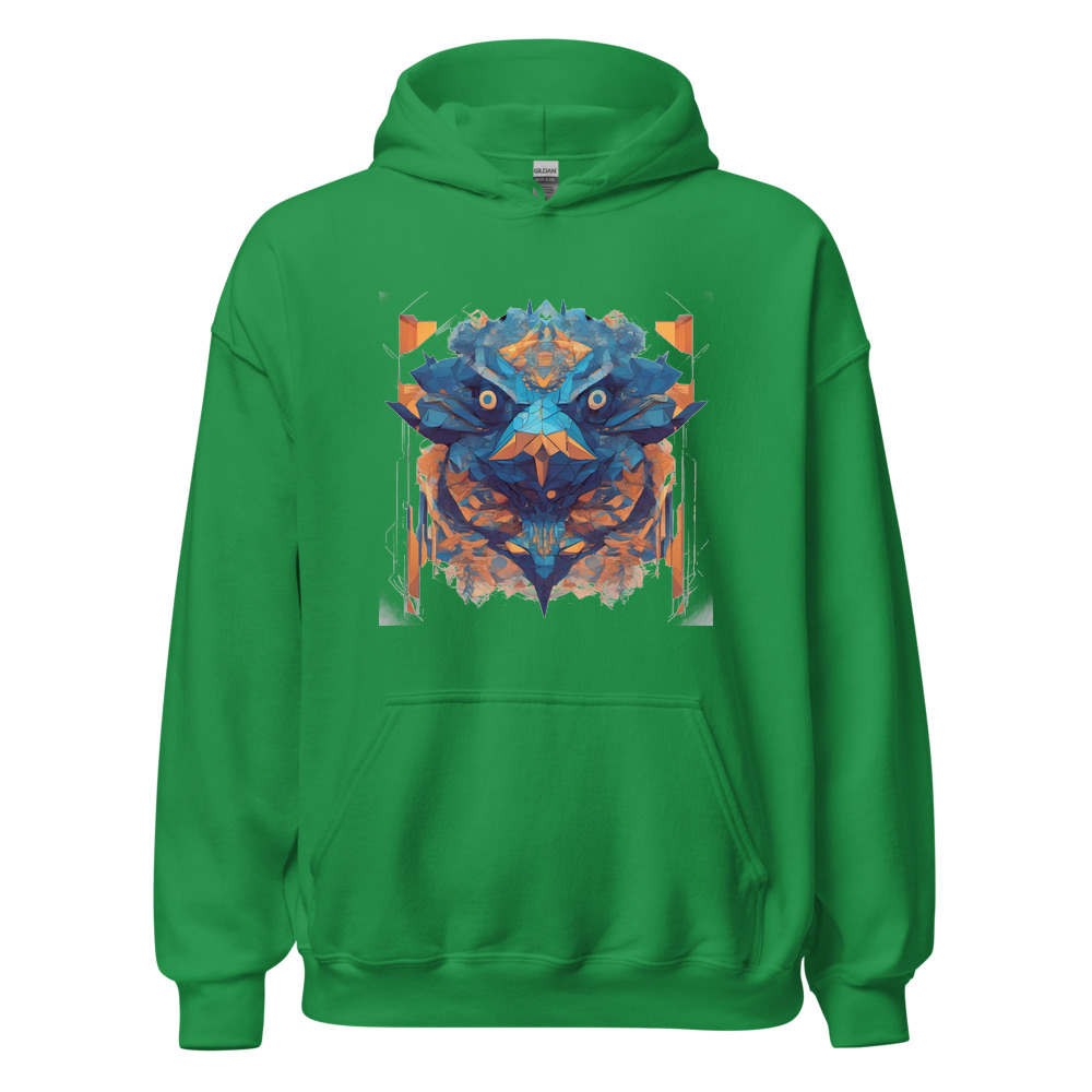 Irish Green Hoodie with print art