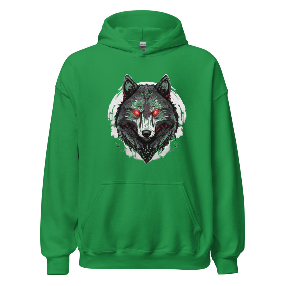 Irish Green Hoodie with print art