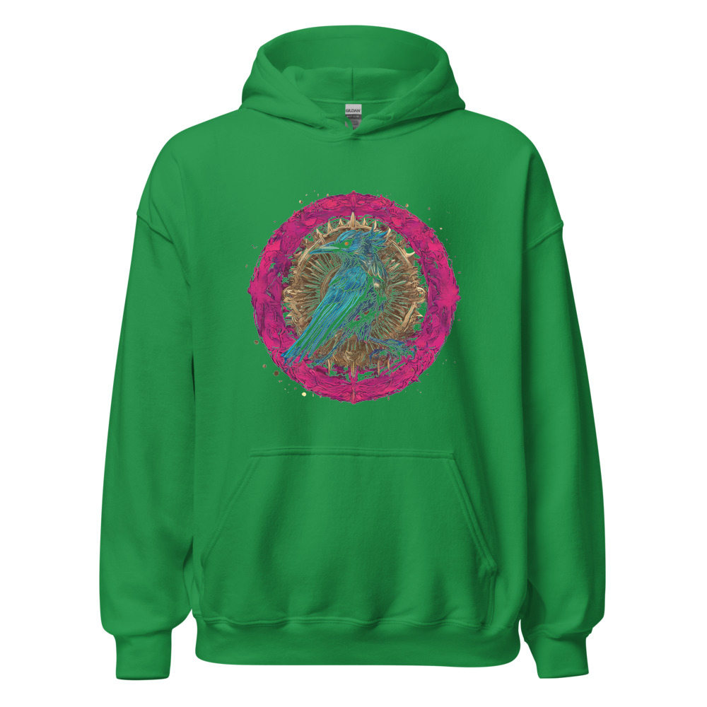 Irish Green Hoodie with print art