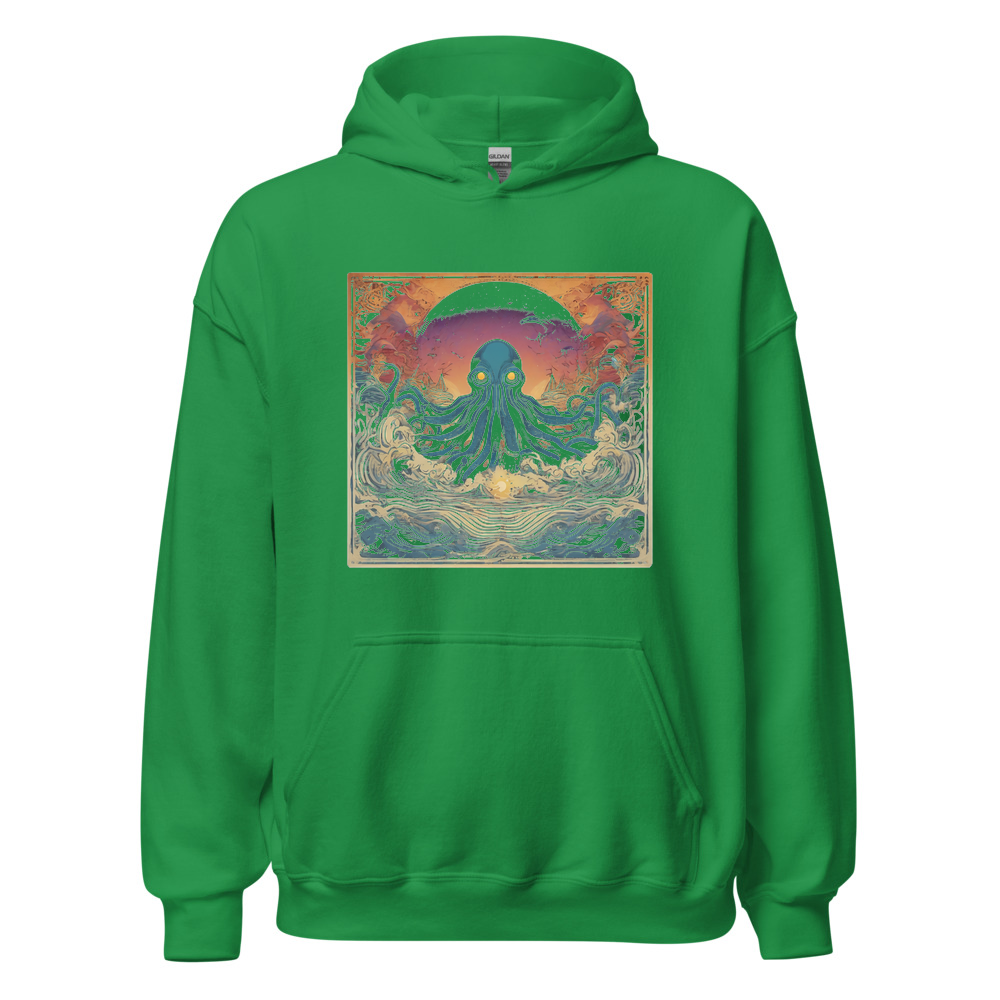 Irish Green Hoodie with print art