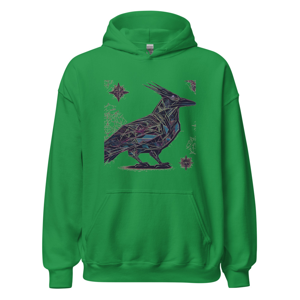 Irish Green Hoodie with print art