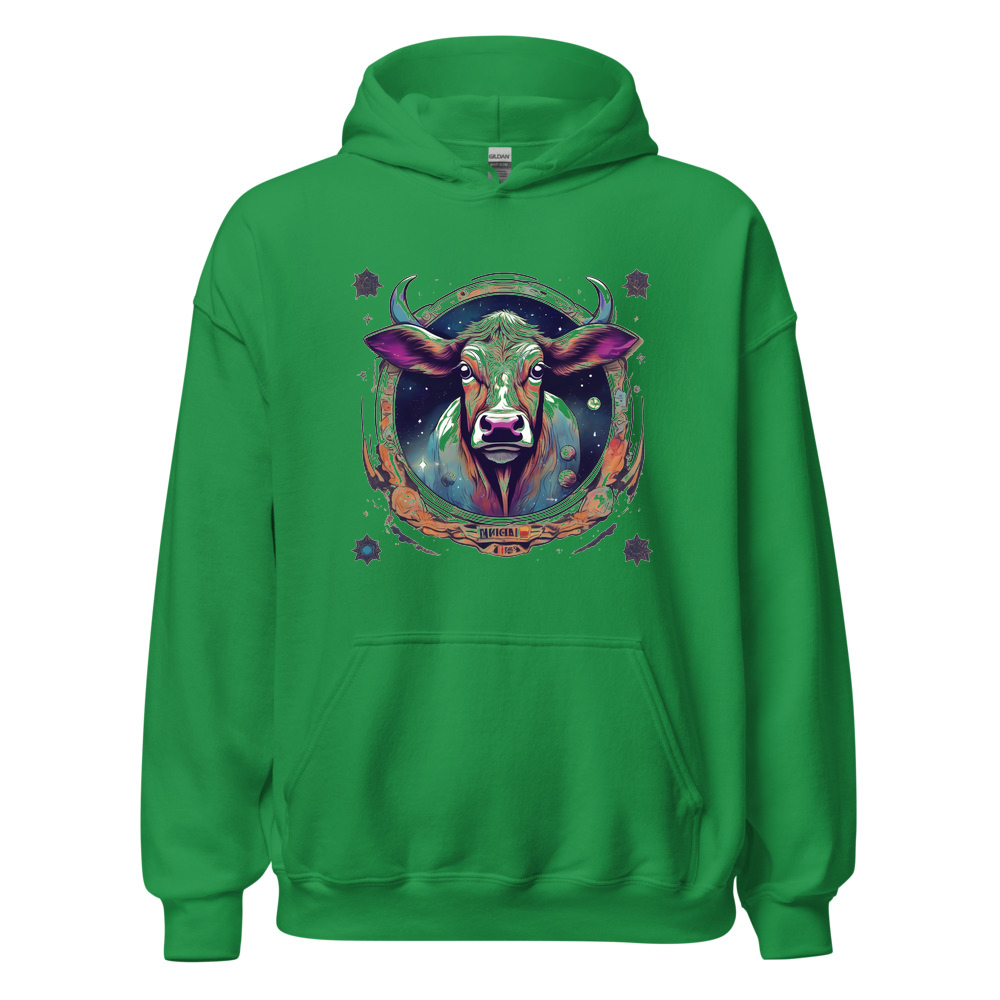 Irish Green Hoodie with print art
