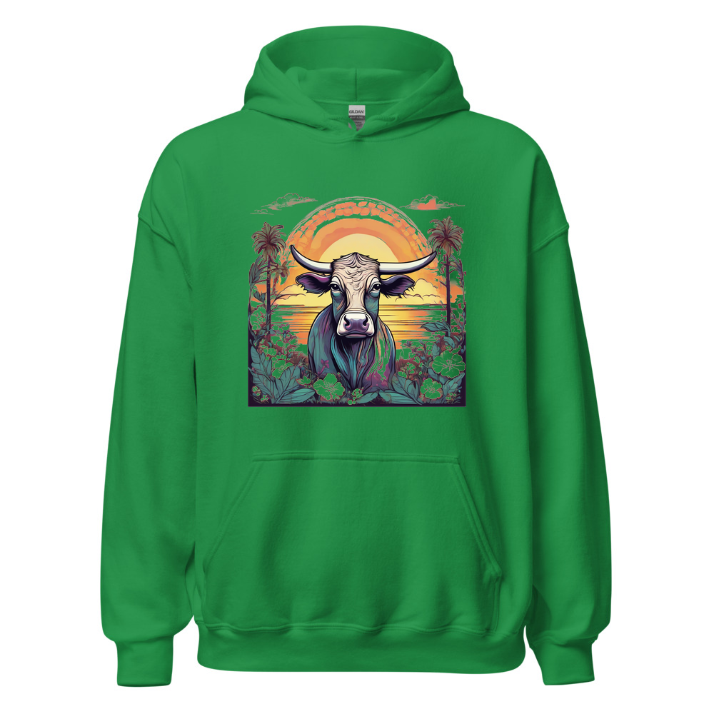 Irish Green Hoodie with print art