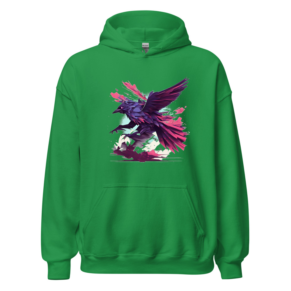 Irish Green Hoodie with print art