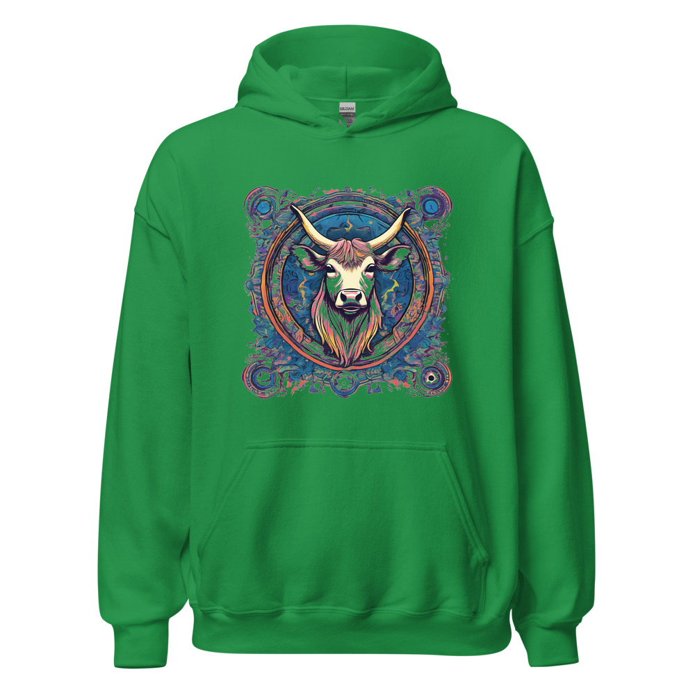 Irish Green Hoodie with print art