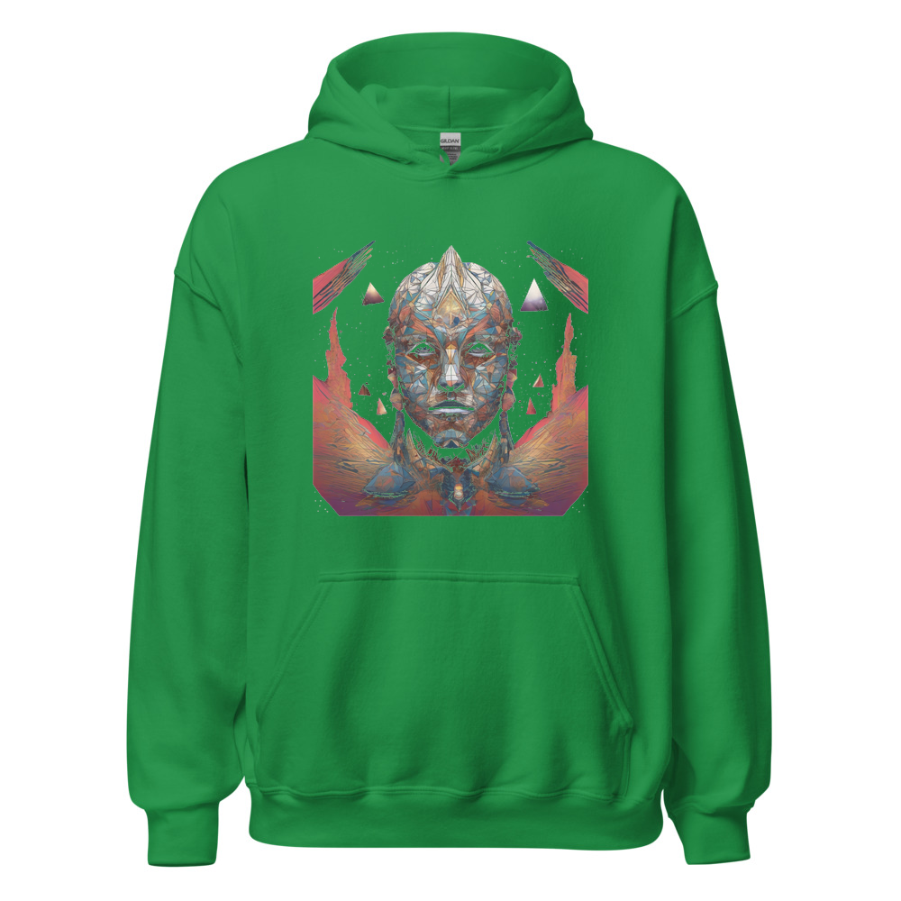 Irish Green Hoodie with print art