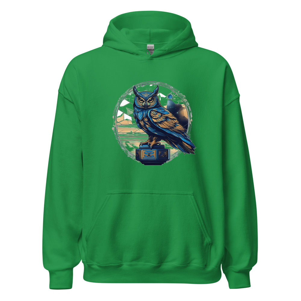 Irish Green Hoodie with print art