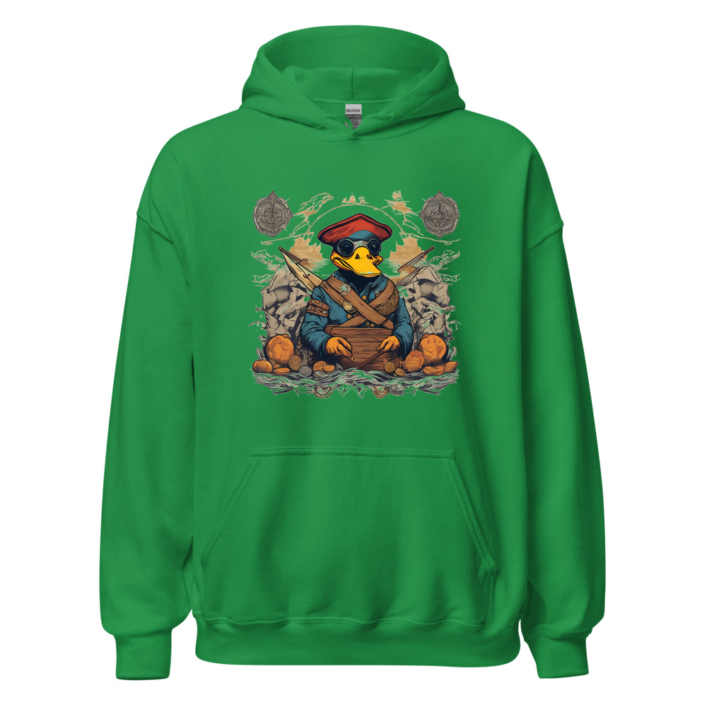 Irish Green Hoodie with print art