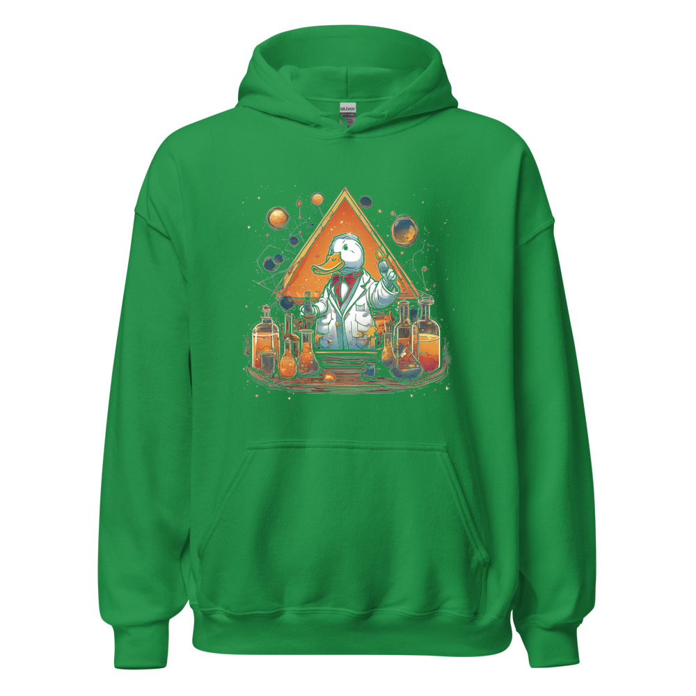 Irish Green Hoodie with print art