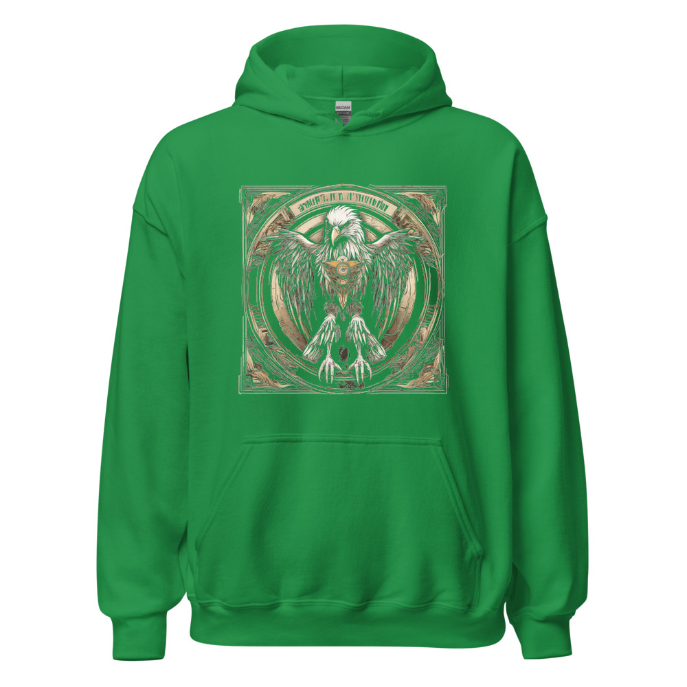 Irish Green Hoodie with print art