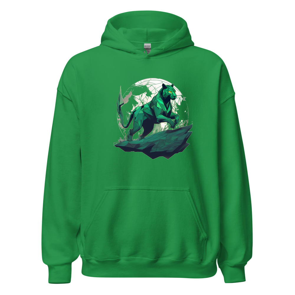 Irish Green Hoodie with print art