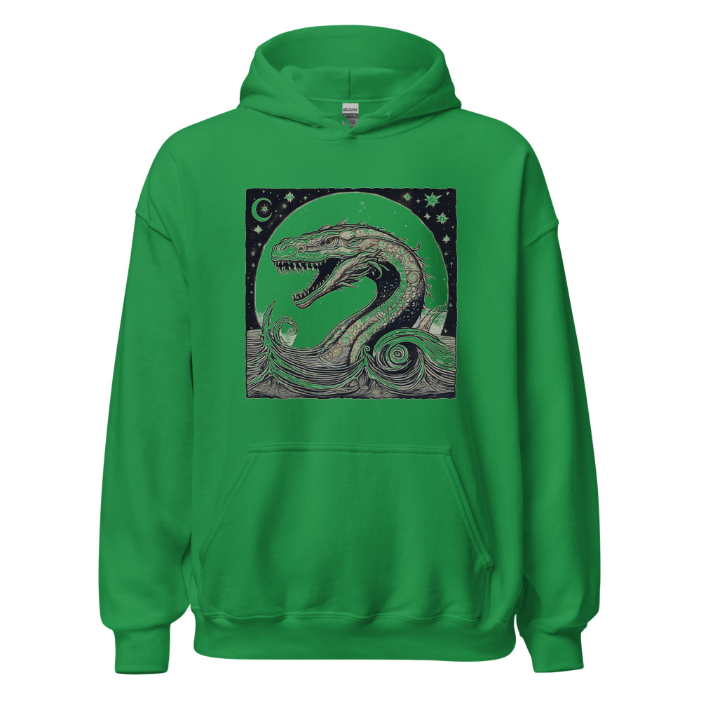 Irish Green Hoodie with print art