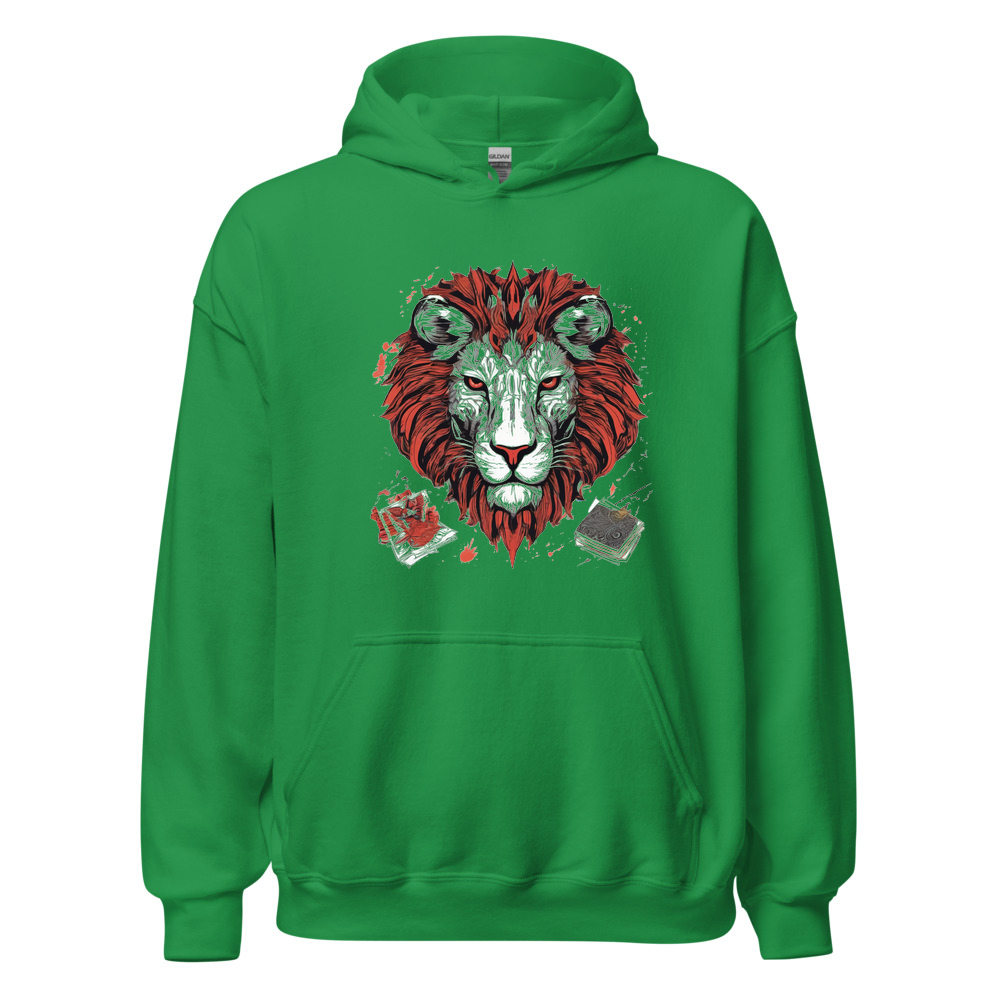 Irish Green Hoodie with print art