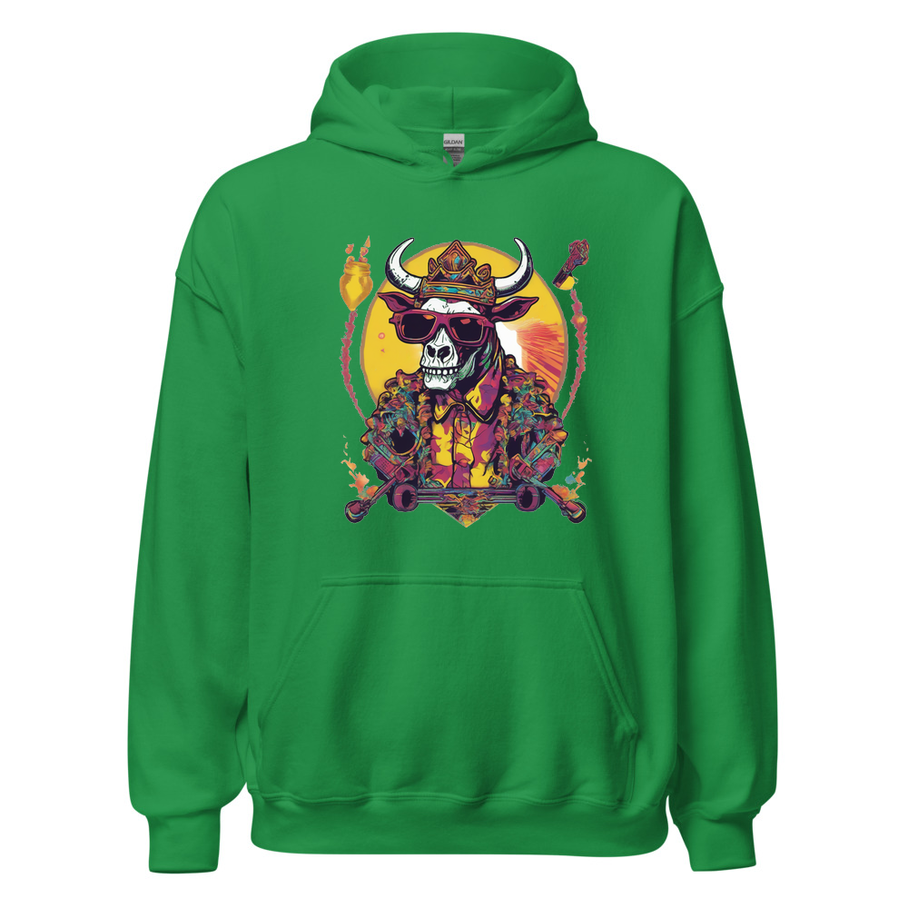 Irish Green Hoodie with print art