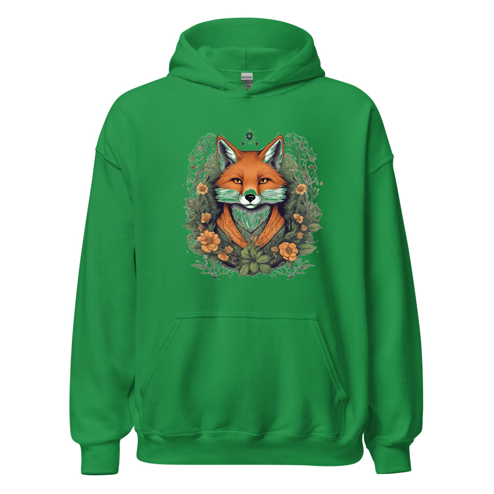 Irish Green Hoodie with print art