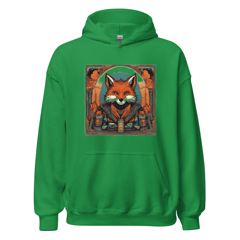 Irish Green Hoodie with print art
