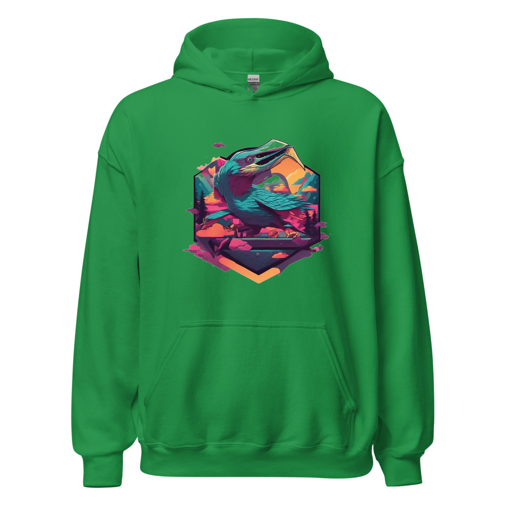 Irish Green Hoodie with print art
