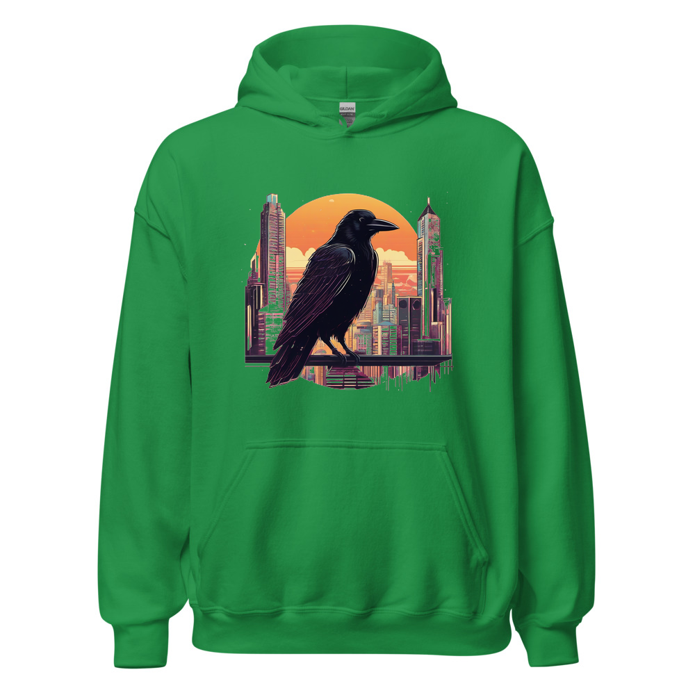 Irish Green Hoodie with print art