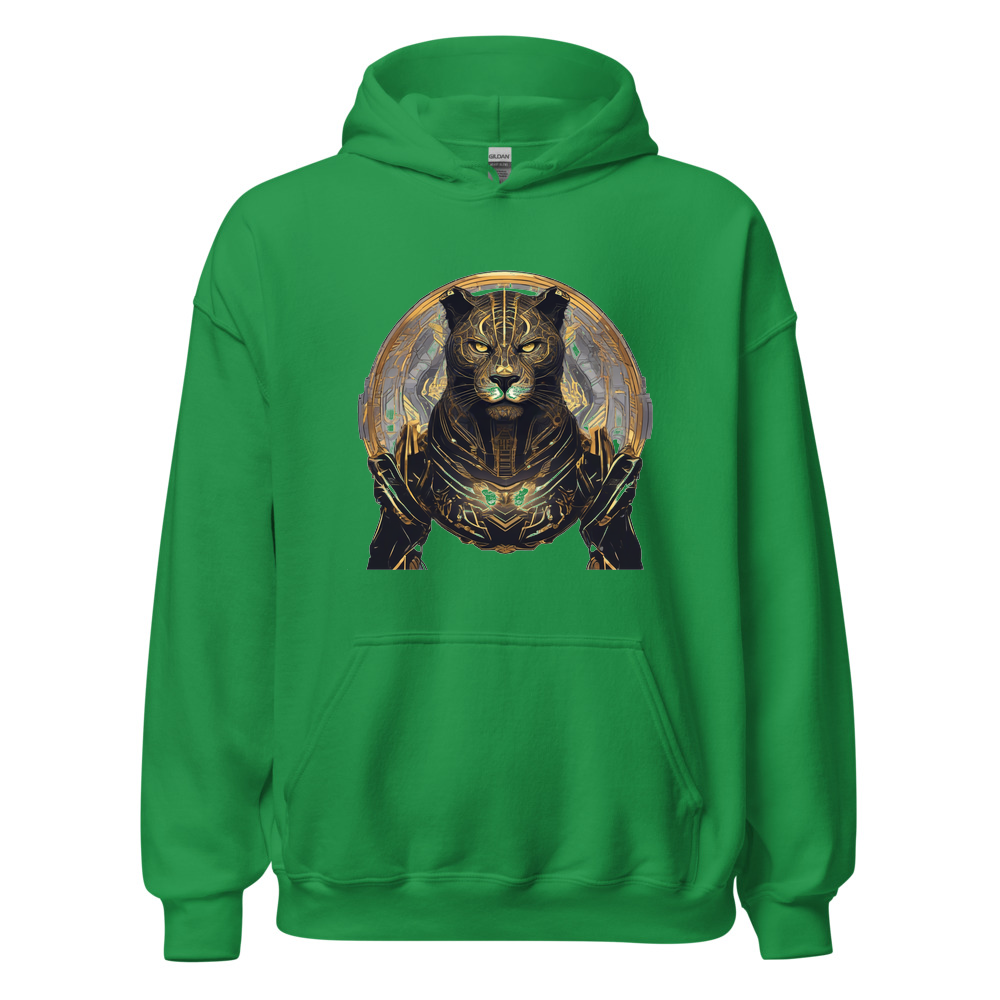 Irish Green Hoodie with print art