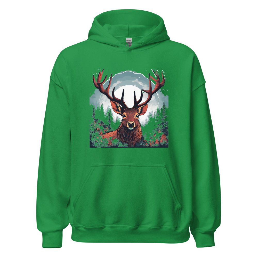 Irish Green Hoodie with print art