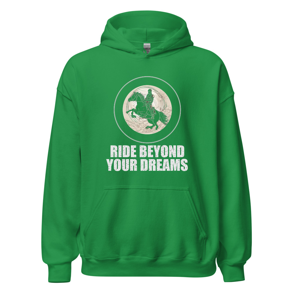 Irish Green Hoodie with print art