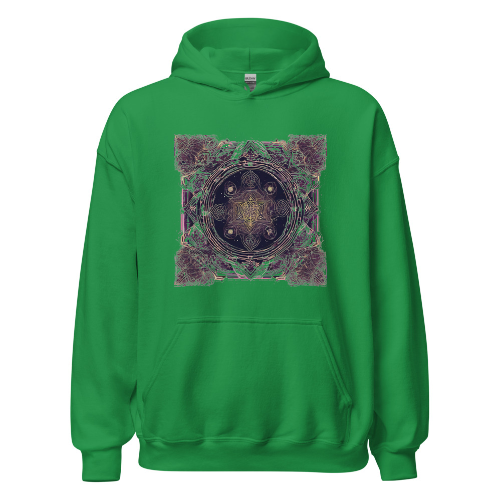 Irish Green Hoodie with print art
