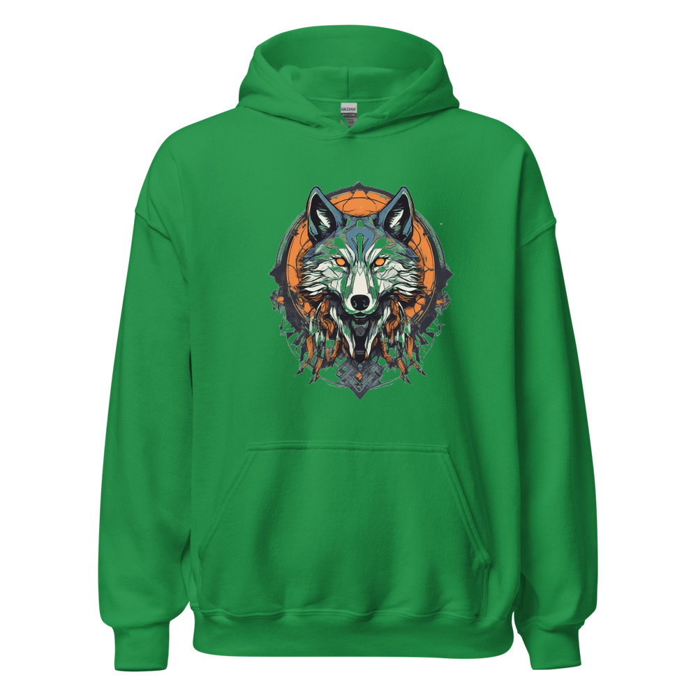 Irish Green Hoodie with print art
