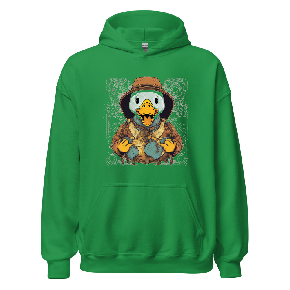 Irish Green Hoodie with print art