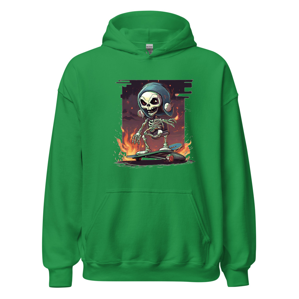 Irish Green Hoodie with print art