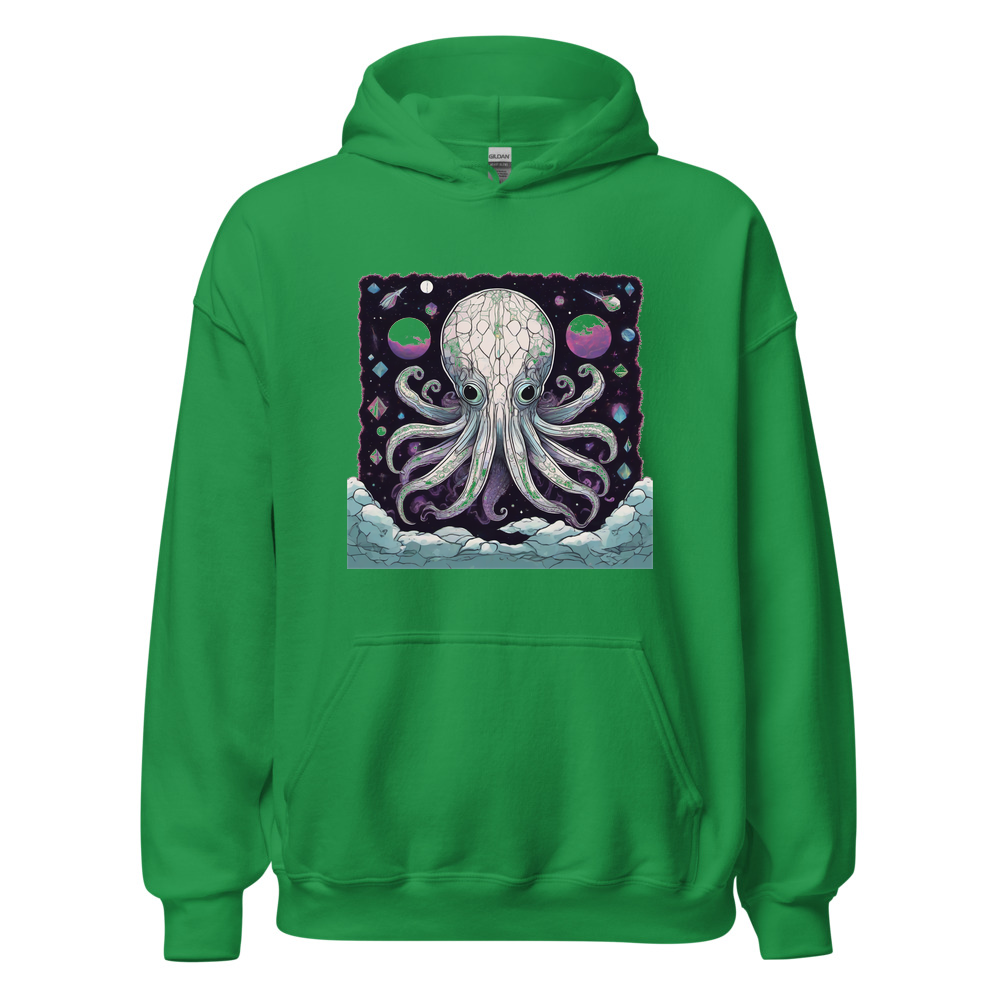Irish Green Hoodie with print art