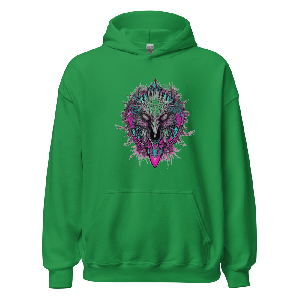 Irish Green Hoodie with print art