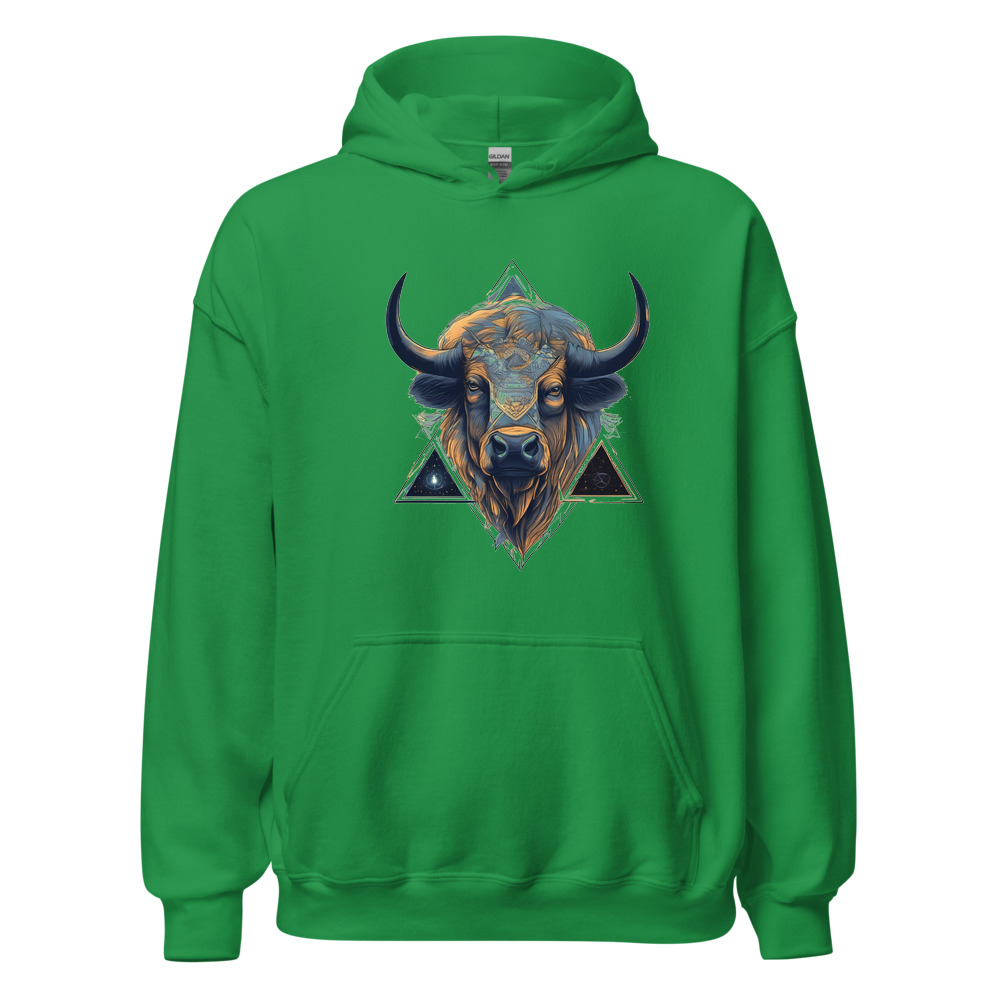 Irish Green Hoodie with print art
