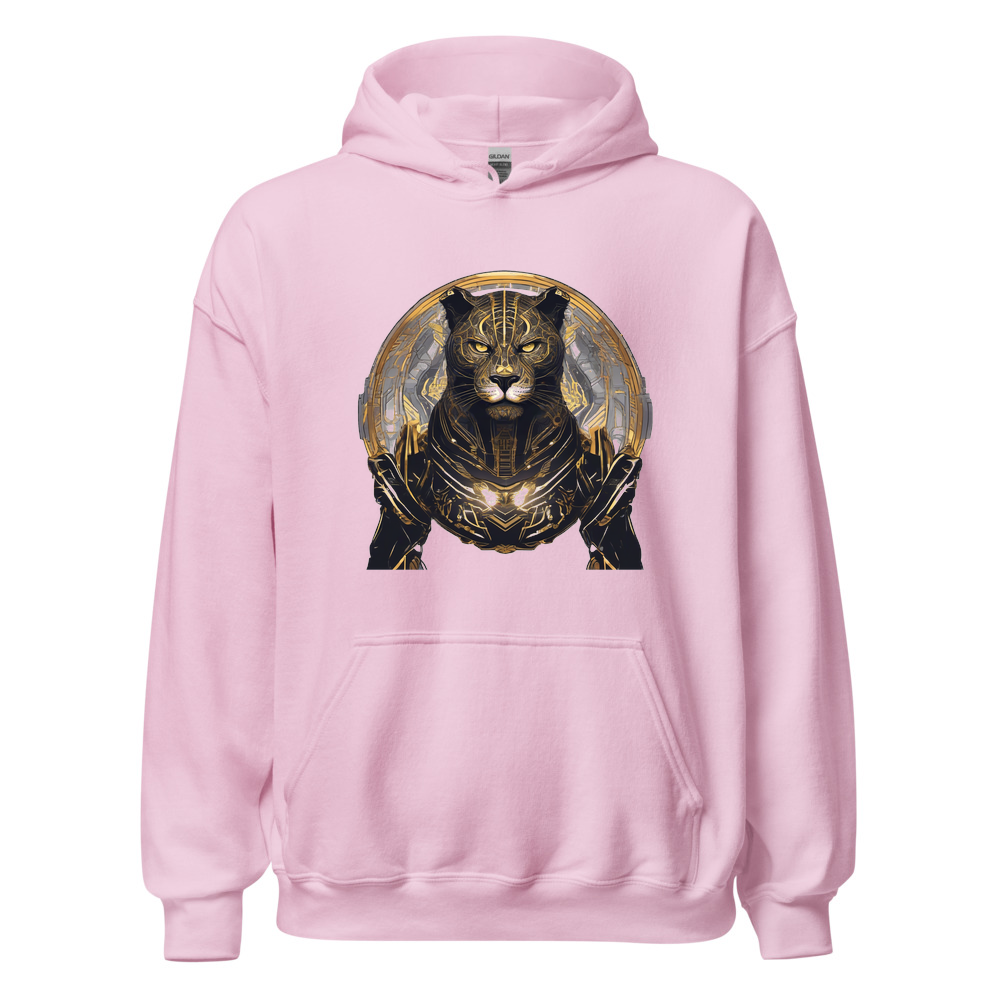 Light Pink Hoodie with print art