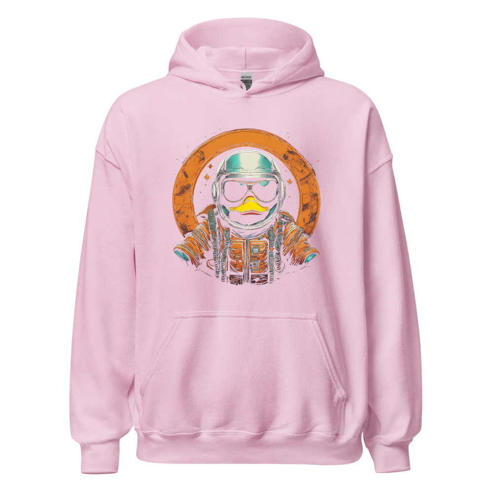Light Pink Hoodie with print art