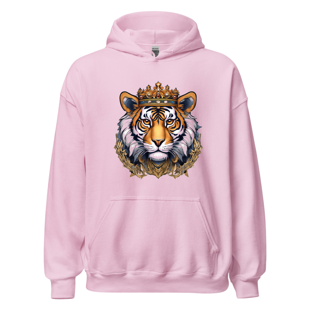 Light Pink Hoodie with print art