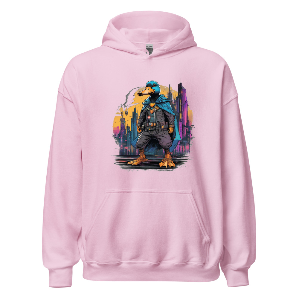 Light Pink Hoodie with print art