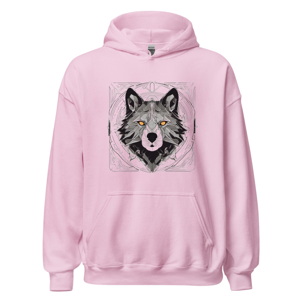 Light Pink Hoodie with print art