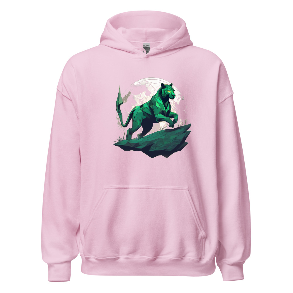 Light Pink Hoodie with print art