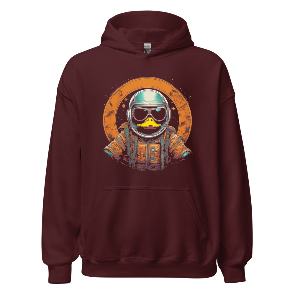 Maroon Hoodie with print art