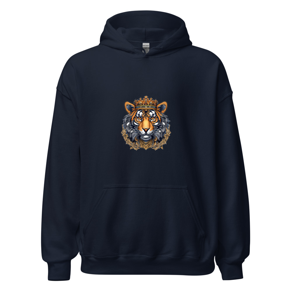 Navy Hoodie with print art