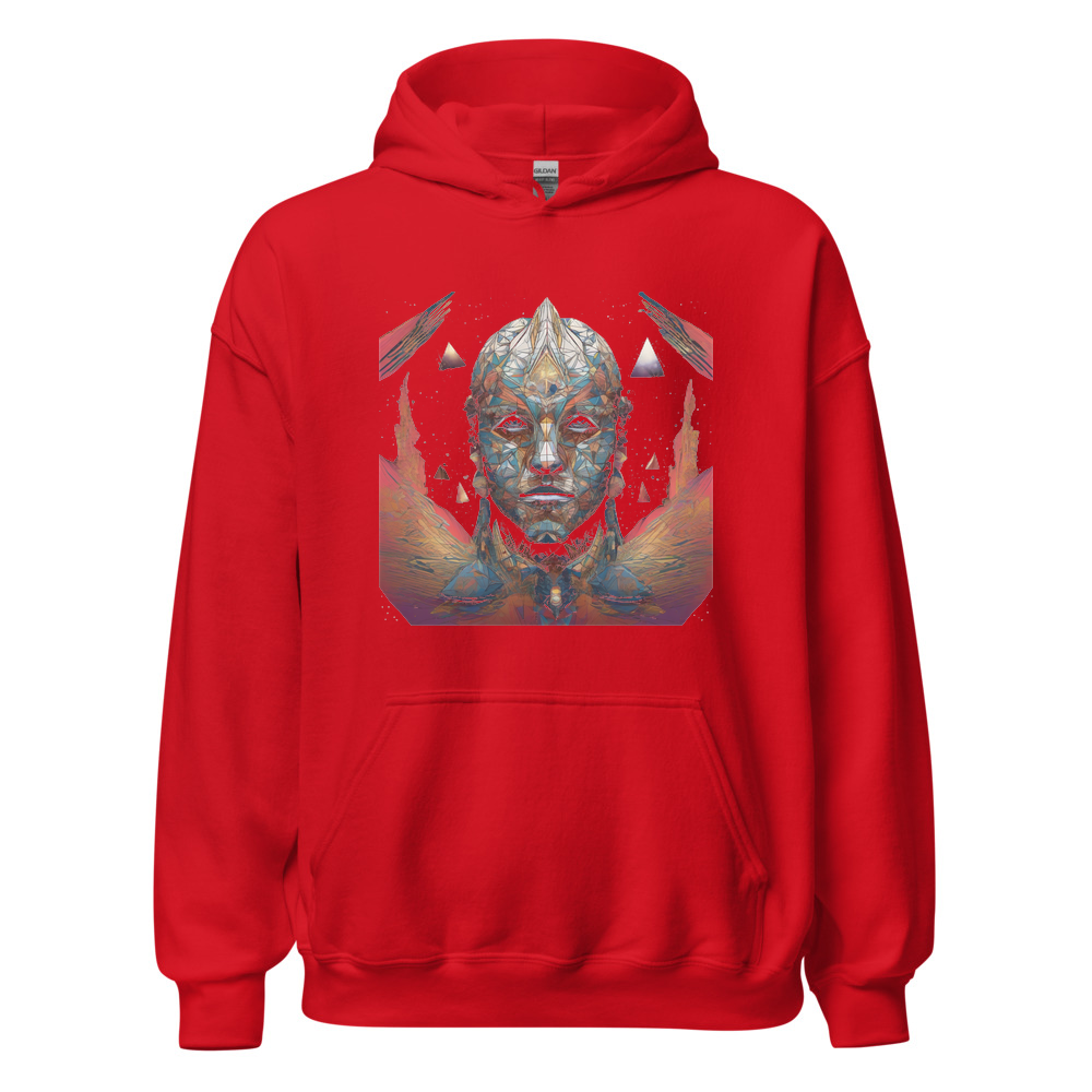 Red Hoodie with print art
