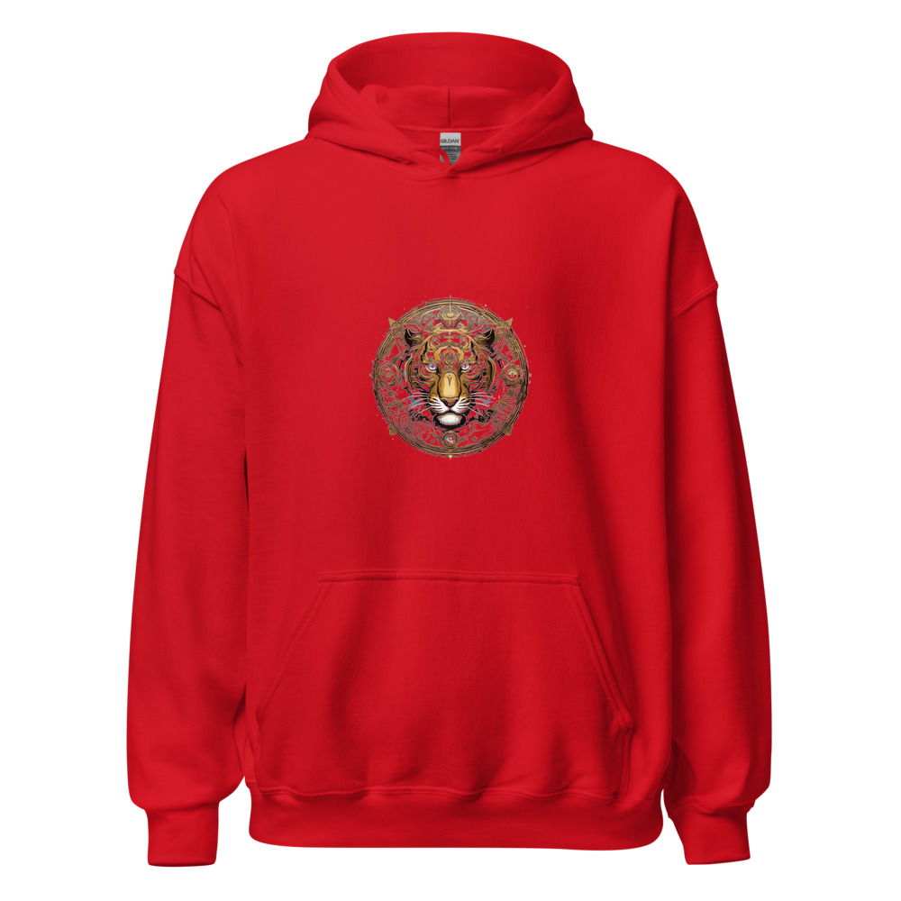 Red Hoodie with print art