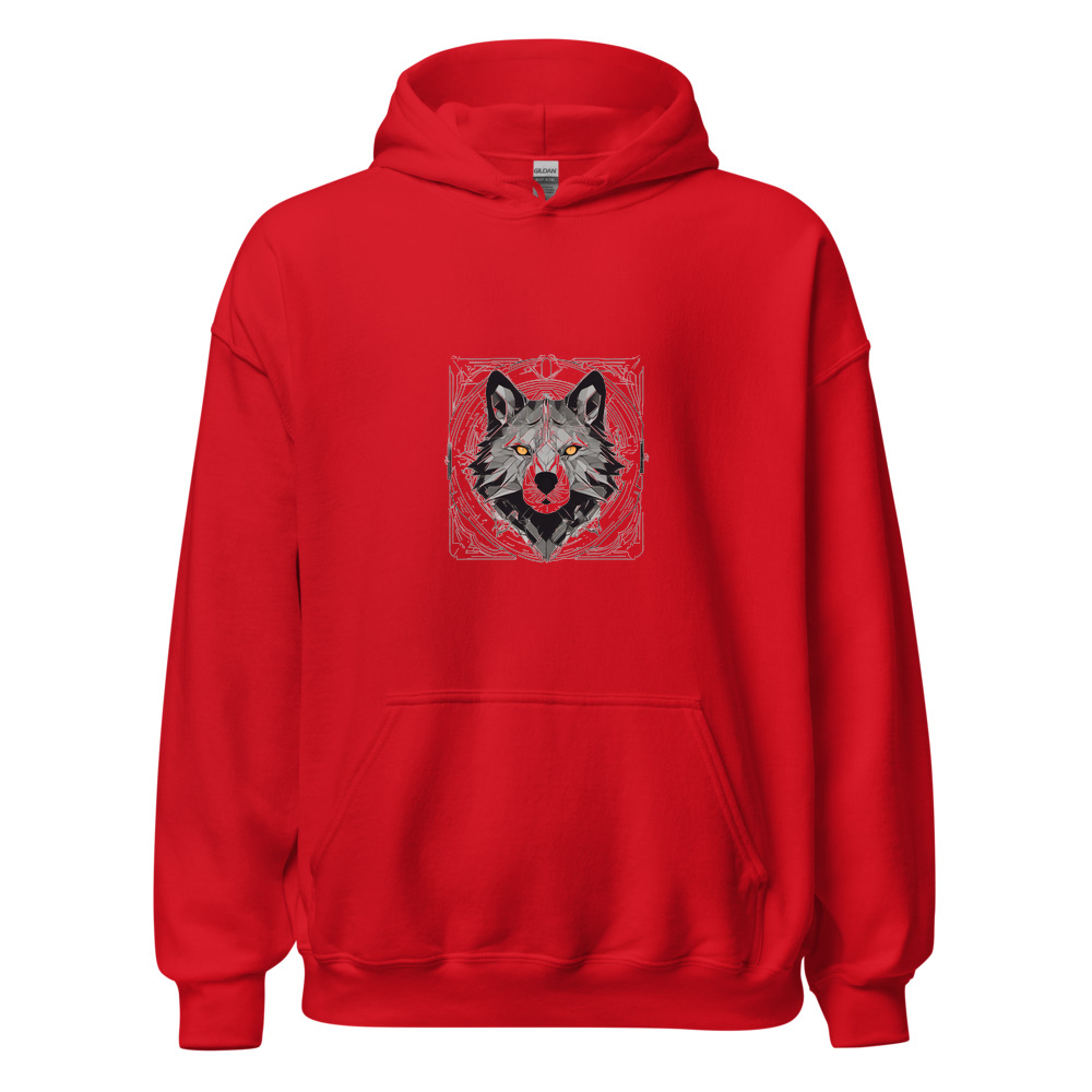 Red Hoodie with print art