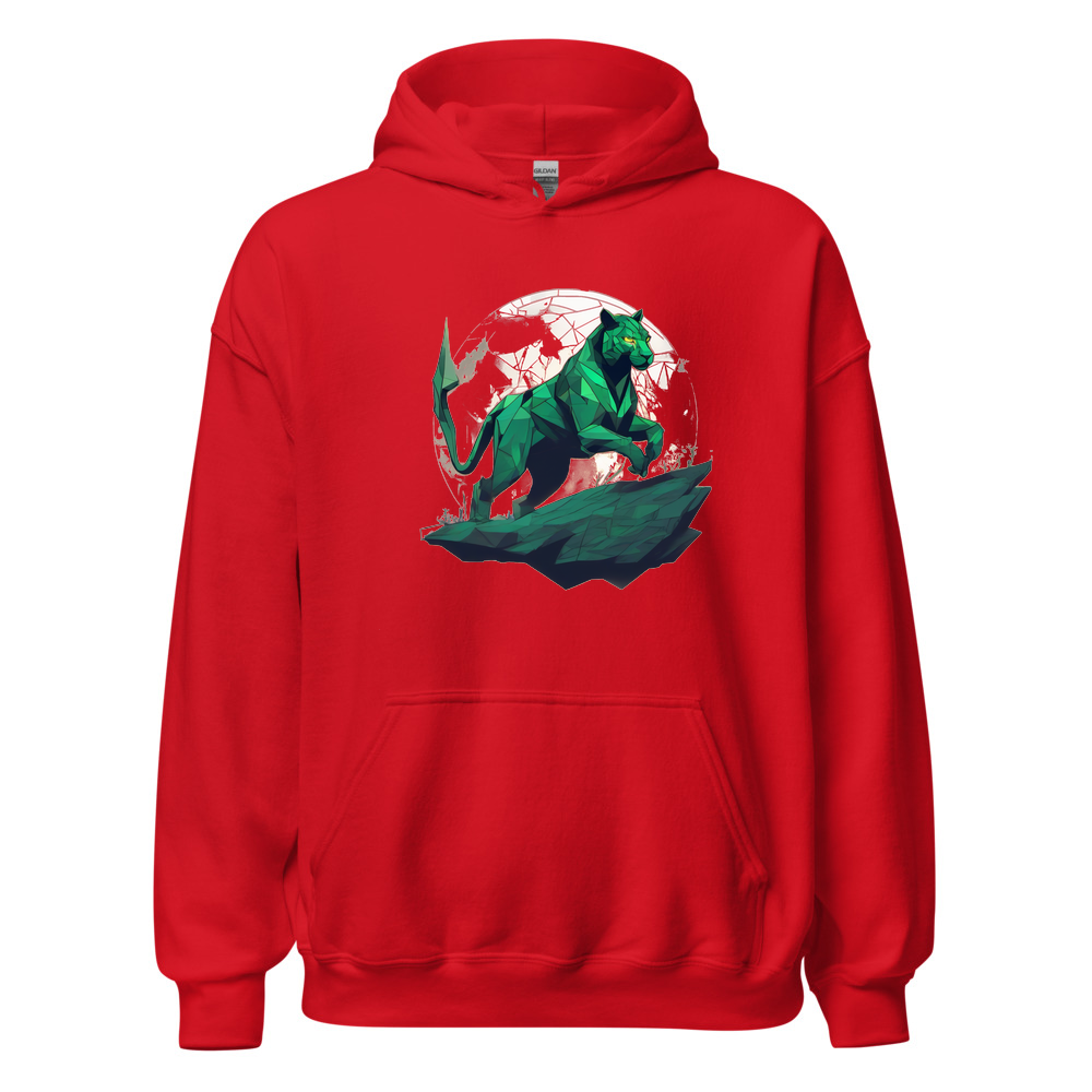 Red Hoodie with print art