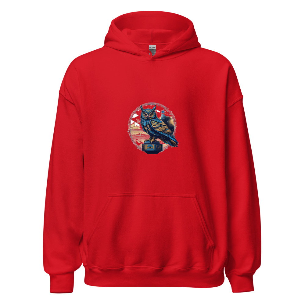 Red Hoodie with print art